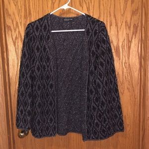 Black and Silver Formal Cardigan